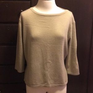 NWT Super Soft Cashmere 3/4 Sleeve Sweater